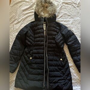 Hollister Navy Blue Parka Jacket Women